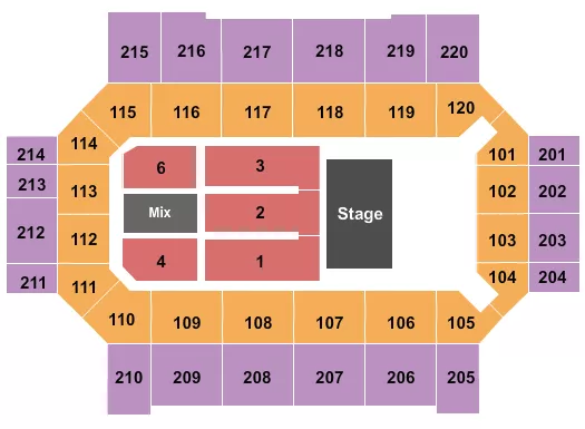 ENDSTAGE 2 Seating Map Seating Chart