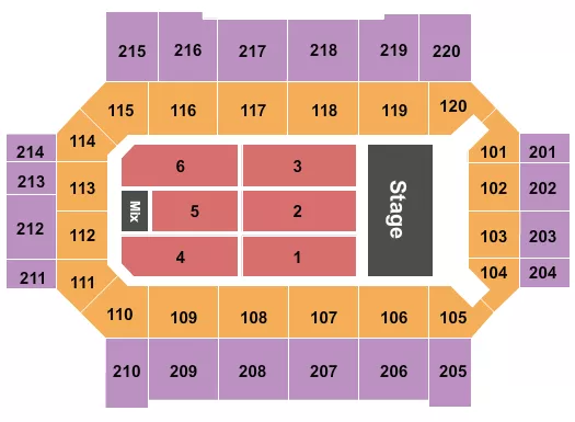 ENDSTAGE 3 Seating Map Seating Chart