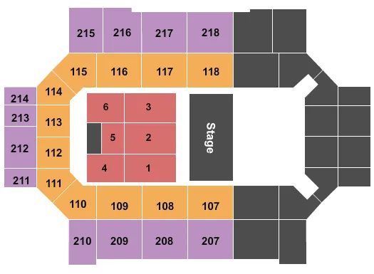 ENDSTAGE HALF HOUSE Seating Map Seating Chart