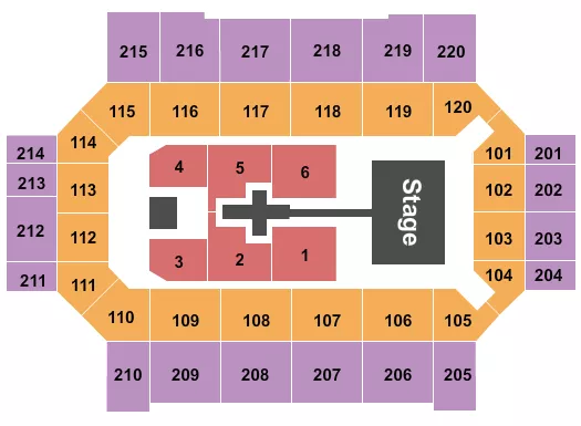 TOBYMAC 2 Seating Map Seating Chart