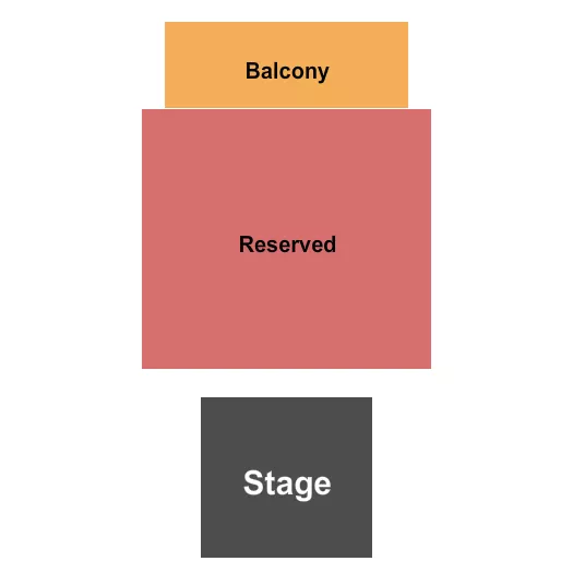 RESERVED BALCONY Seating Map Seating Chart