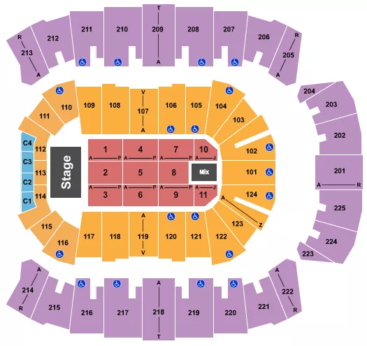 ENDSTAGE 2 Seating Map Seating Chart