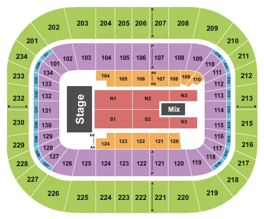 TSO Seating Map Seating Chart