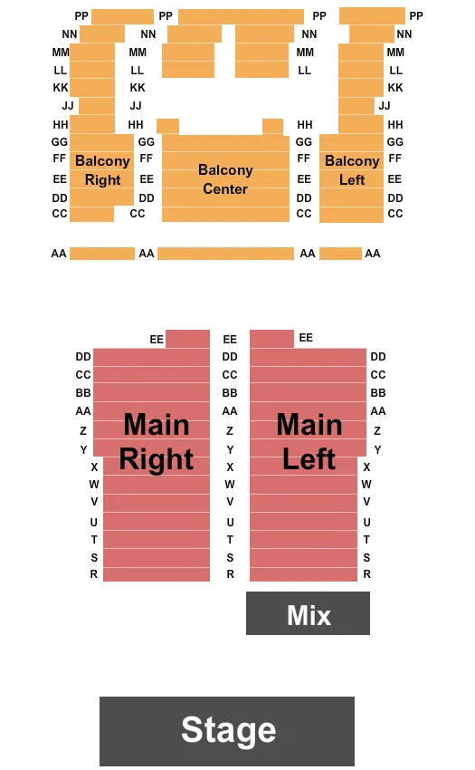 DANIELA MERCURY Seating Map Seating Chart