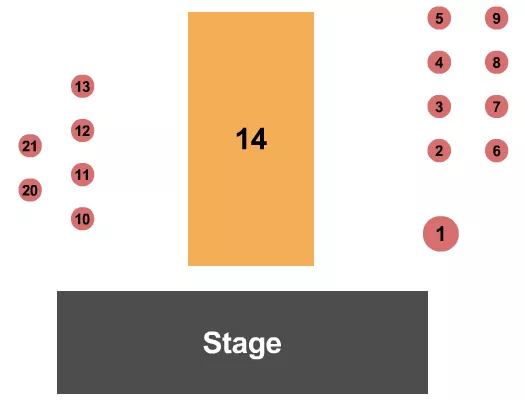 BUCKS BACKYARD ENDSTAGE 2 Seating Map Seating Chart