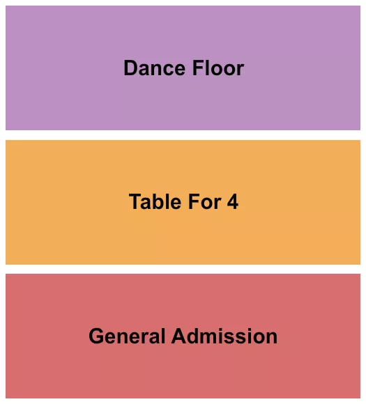 BUCKS BACKYARD GA TABLE 4 DANCE FLOOR Seating Map Seating Chart