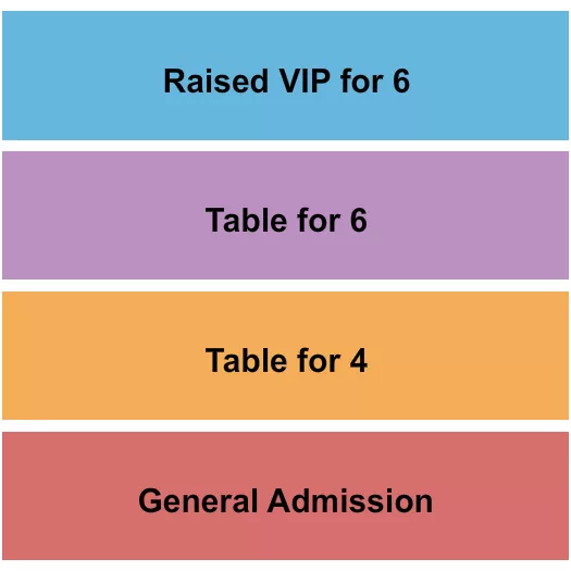 BUCKS BACKYARD GA VIP RAISED VIP 2 Seating Map Seating Chart