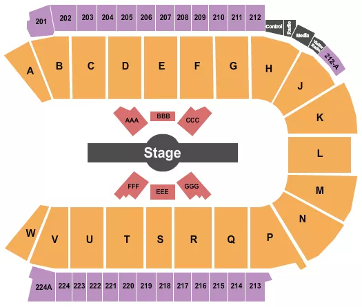 CIRQUE CORTEO Seating Map Seating Chart