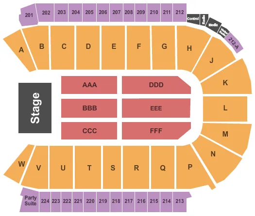 JEFF DUNHAM Seating Map Seating Chart