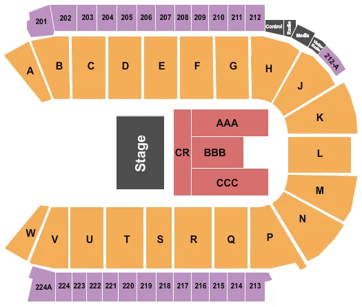 STYX Seating Map Seating Chart
