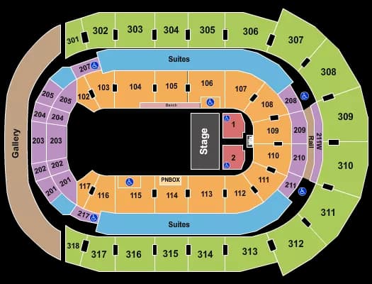 THEATRE Seating Map Seating Chart