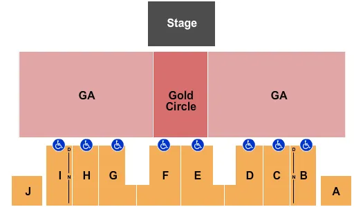 BRANTLEY GILBERT Seating Map Seating Chart