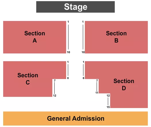 ENDSTAGE 4 Seating Map Seating Chart