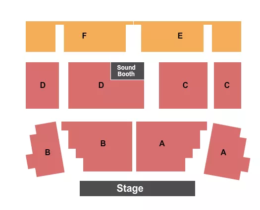 ENDSTAGE A D BLEACHERS E F Seating Map Seating Chart