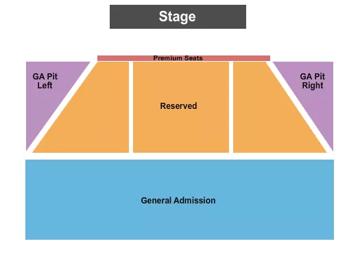 ENDSTAGE GA PIT Seating Map Seating Chart