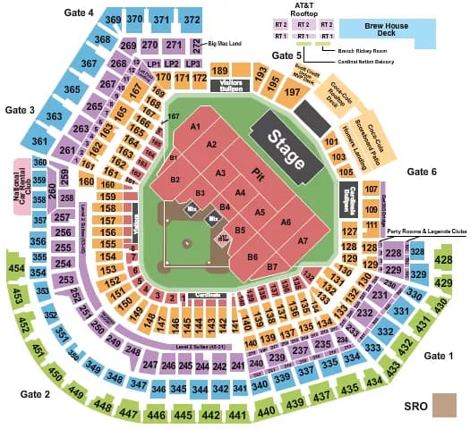 ENDSTAGE GA PIT Seating Map Seating Chart