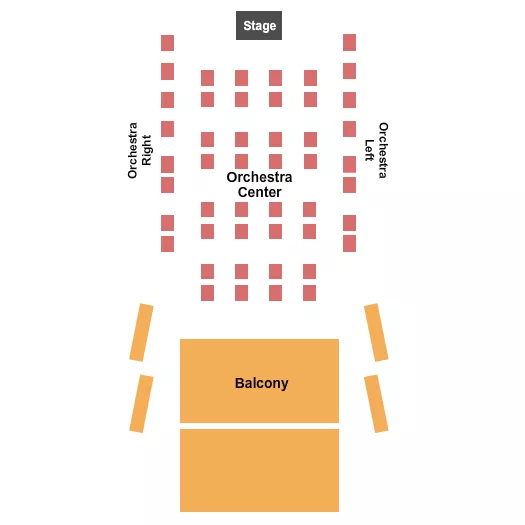 END STAGE ORCH TABLES Seating Map Seating Chart