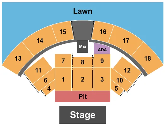 ENDSTAGE GA PIT 2 Seating Map Seating Chart