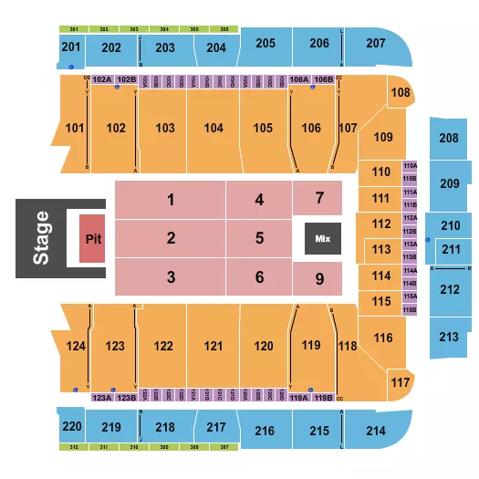 DOJA CAT Seating Map Seating Chart