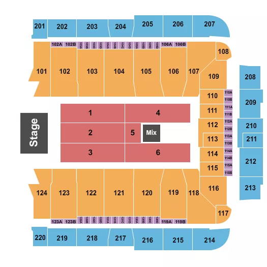 ENDSTAGE 7 Seating Map Seating Chart