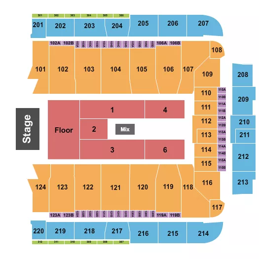 FLR GA RSV FLR 1 6 NO 5 Seating Map Seating Chart