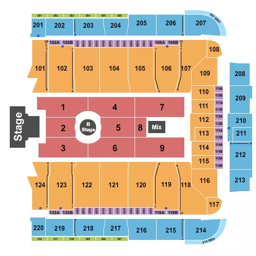 MELANIE MARTINEZ Seating Map Seating Chart