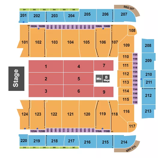 PENTATONIX Seating Map Seating Chart