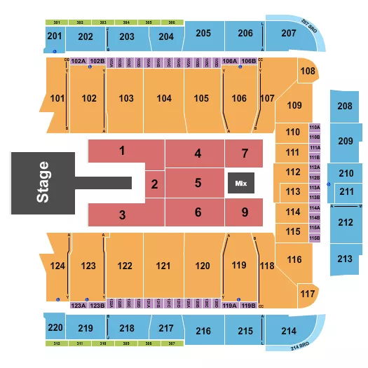 SHAKIRA Seating Map Seating Chart