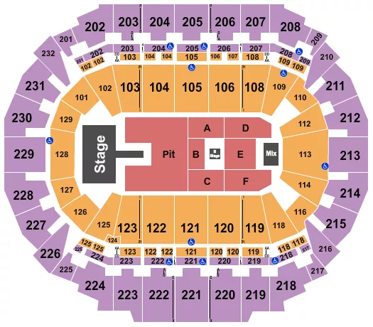 ALEX WARREN Seating Map Seating Chart
