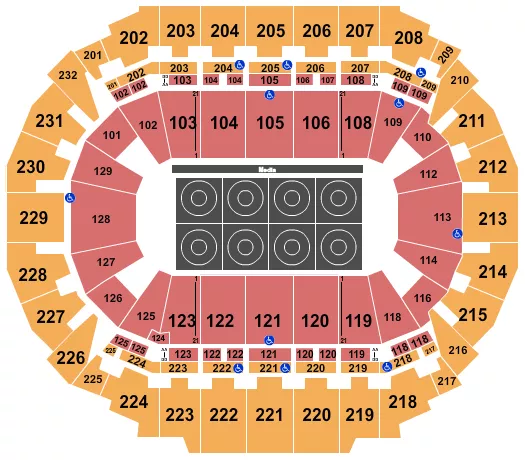 WRESTLING 2 Seating Map Seating Chart