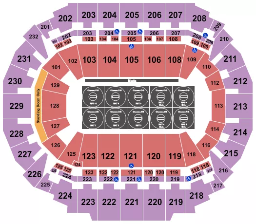 WRESTLING Seating Map Seating Chart