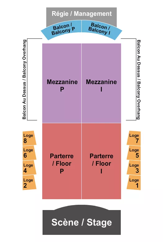 ENDSTAGE 6 Seating Map Seating Chart
