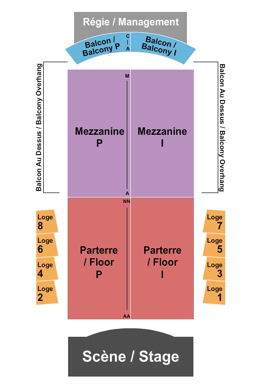 ENDSTAGE 7 Seating Map Seating Chart