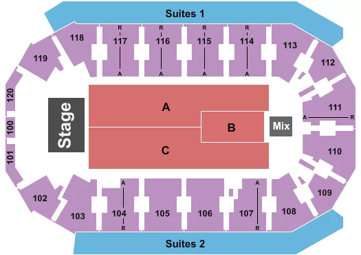 COMEDY Seating Map Seating Chart