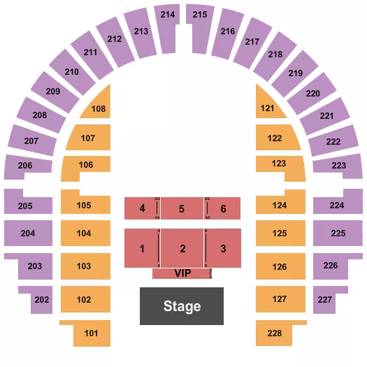 ENDSTAGE 4 Seating Map Seating Chart