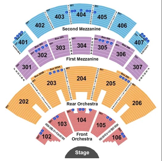 ENDSTAGE 2 Seating Map Seating Chart