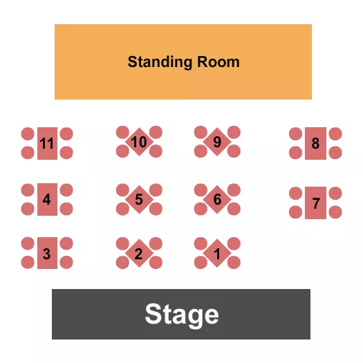 GA TABLES 3 Seating Map Seating Chart