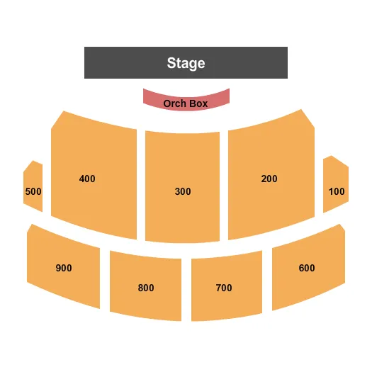 END STAGE Seating Map Seating Chart