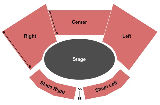 END STAGE Seating Map Seating Chart