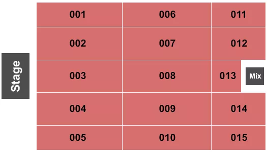 END STAGE 2 Seating Map Seating Chart