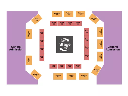 GA BOOTH PLATFORM Seating Map Seating Chart