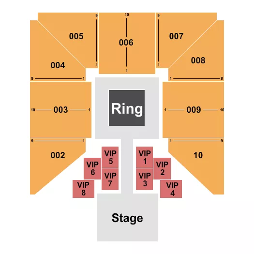 WRESTLING Seating Map Seating Chart