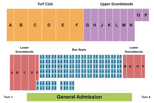 CALIFORNIA EXPOSITION STATE FAIR SACRAMENTO MILE Seating Map Seating Chart