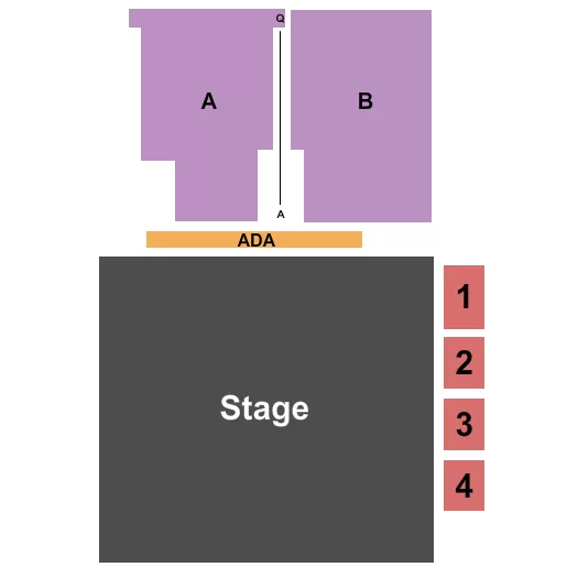END STAGE Seating Map Seating Chart
