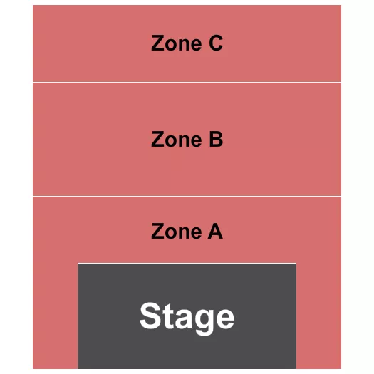 ZONE A C Seating Map Seating Chart