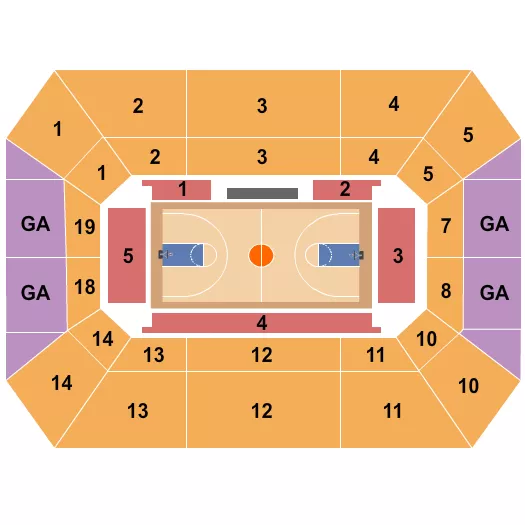 BASKETBALL Seating Map Seating Chart