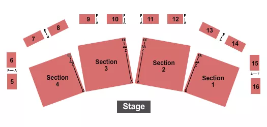 ENDSTAGE Seating Map Seating Chart