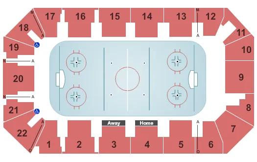 HOCKEY Seating Map Seating Chart