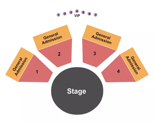 CAMERON COUNTY AMPHITHEATER EVENT CENTER ENDSTAGE 2 Seating Map Seating Chart