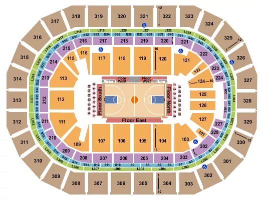 BASKETBALL Seating Map Seating Chart